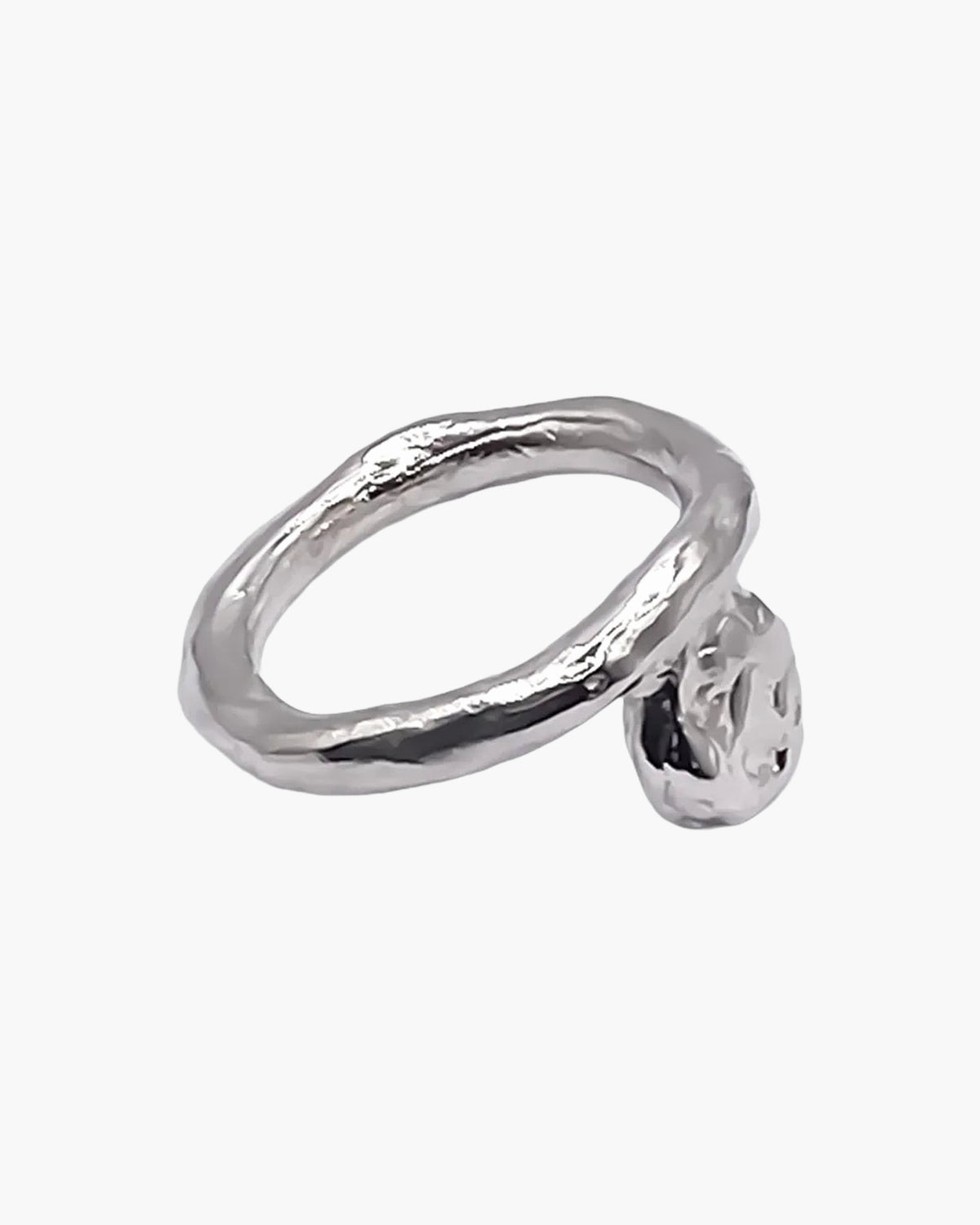 Handcrafted Circle Accent Ring premium 18ct Gold Vermeil jewelry, graceful design, product shot