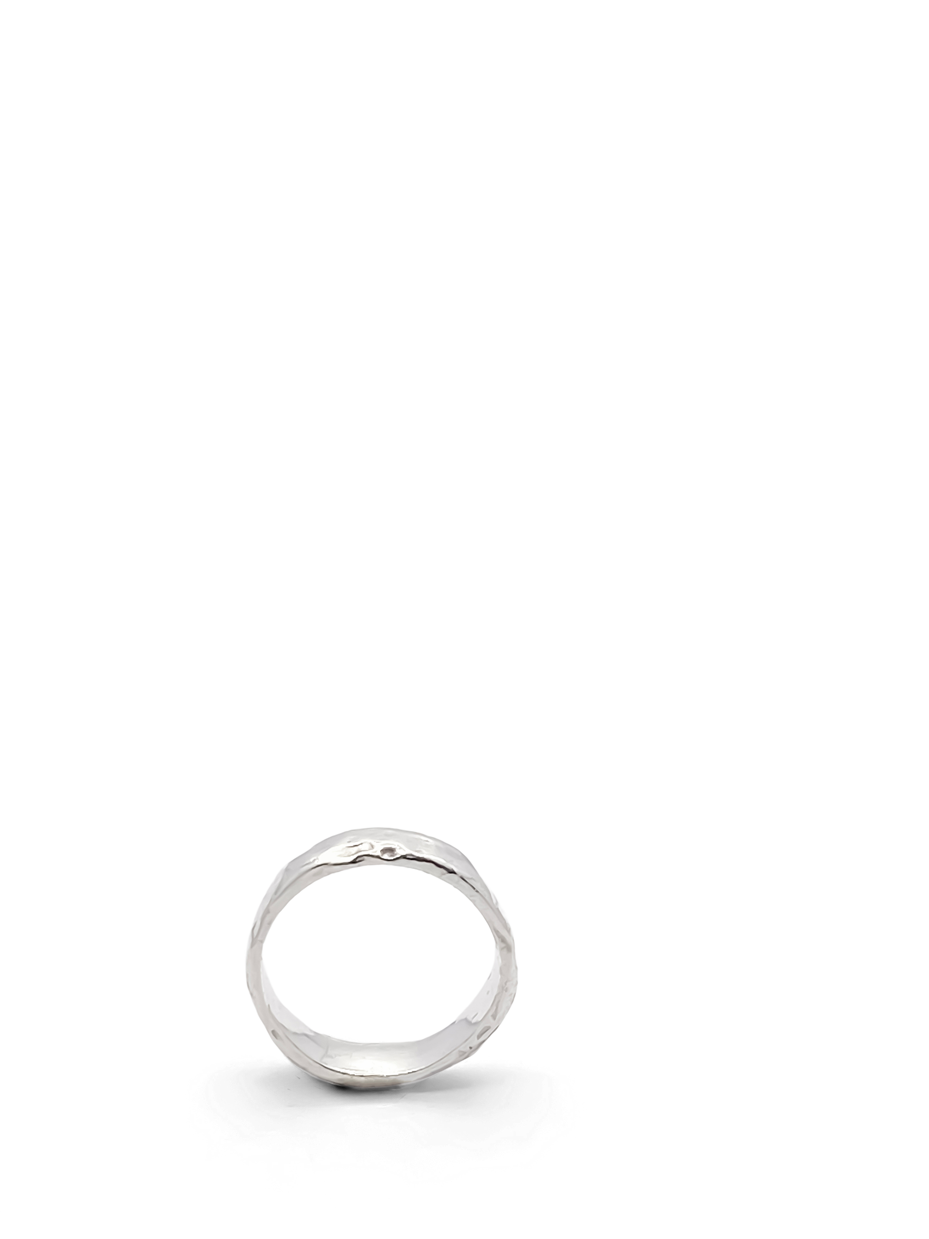 Moca Jewellery Darling textured band ring slim delicate minimal gold silver free shipping showcasing its elegant design
