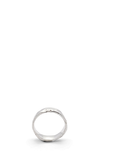 Moca Jewellery Darling textured band ring slim delicate minimal gold silver free shipping showcasing its elegant design