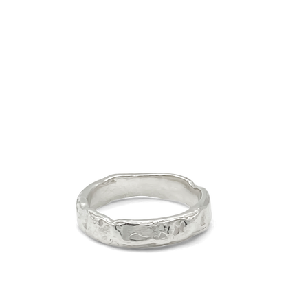 Darling textured band ring slim delicate minimal gold or silver free shipping from Moca Jewellery