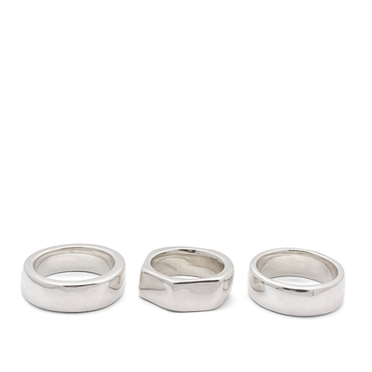 Moca Jewellery Darling textured band ring slim delicate minimal gold silver free shipping in three styles