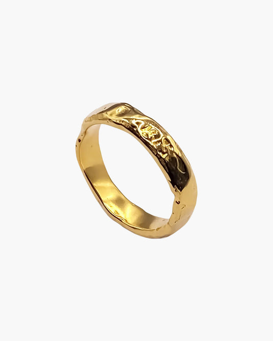 Handcrafted Darling Textured Band Ring in Sterling silver, artisan jewelry, elegant design