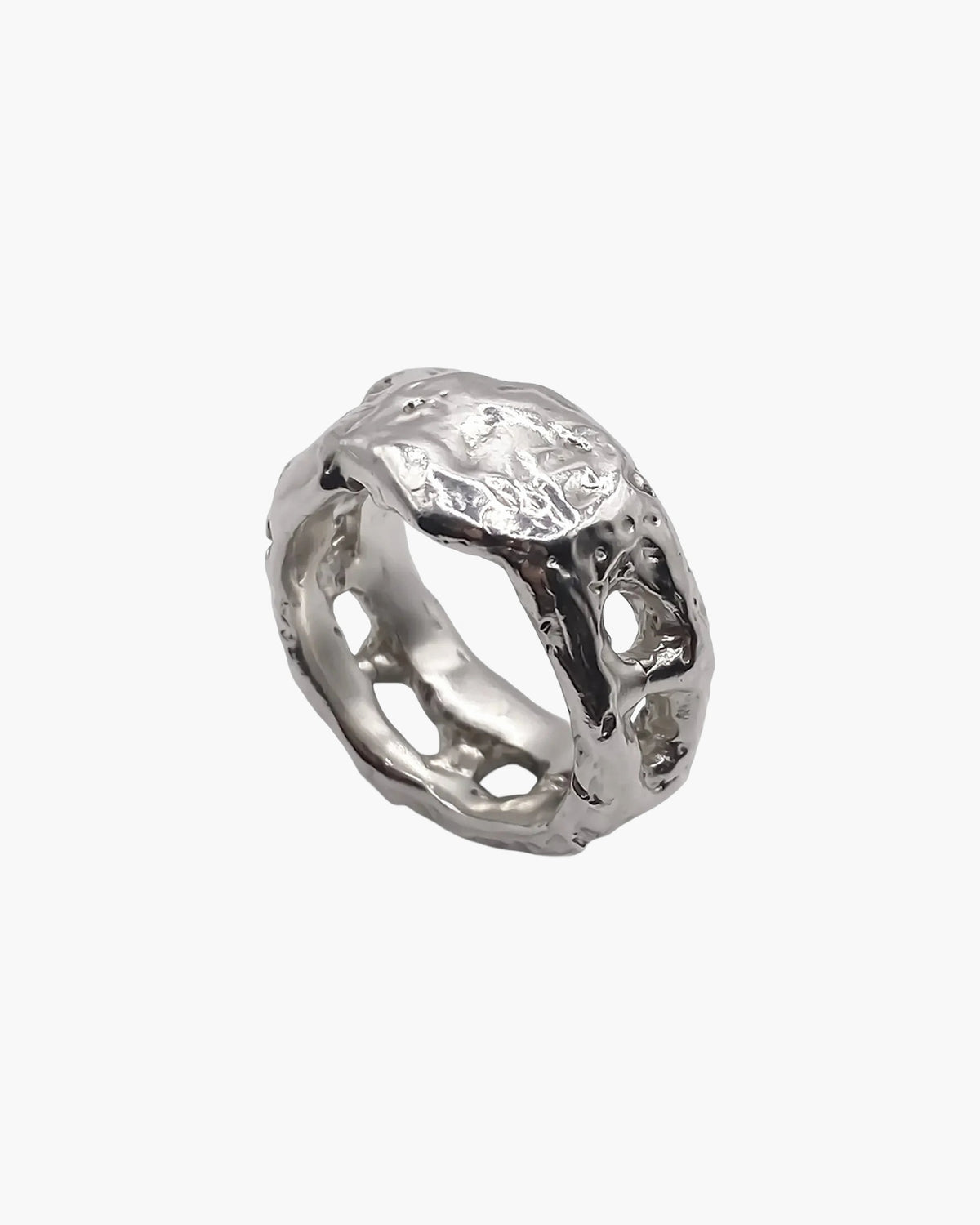 Eclipse Cutout Ring in sterling silver