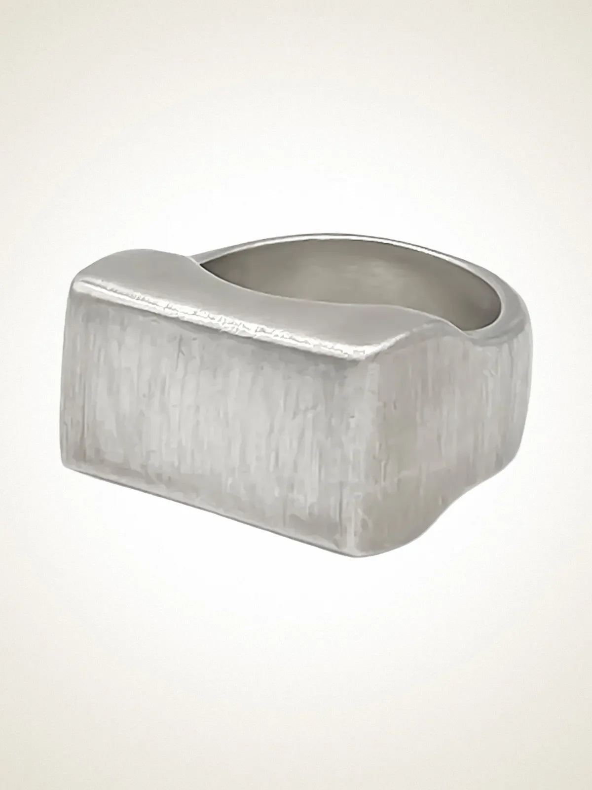 Endless Signet Ring artisan crafted ring in premium metal, clean lines, lifestyle shot
