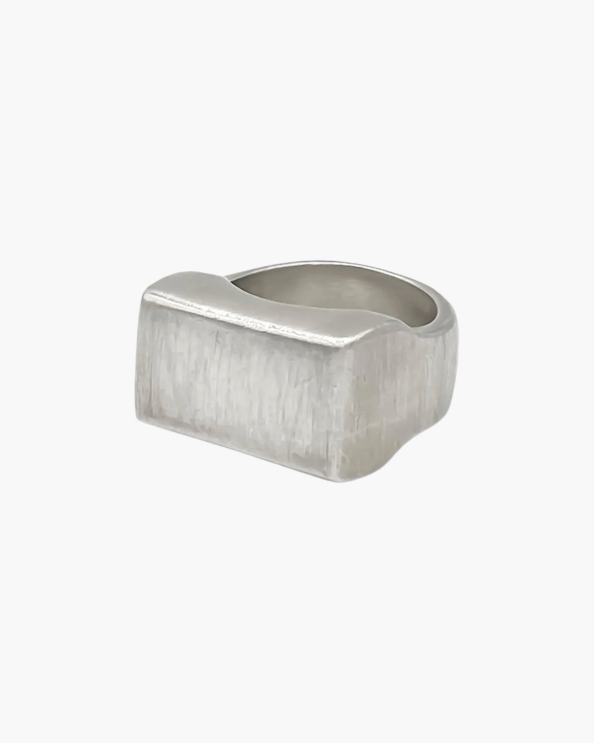 Endless Signet Ring artisan crafted ring in 18ct Gold Vermeil, clean lines, lifestyle shot