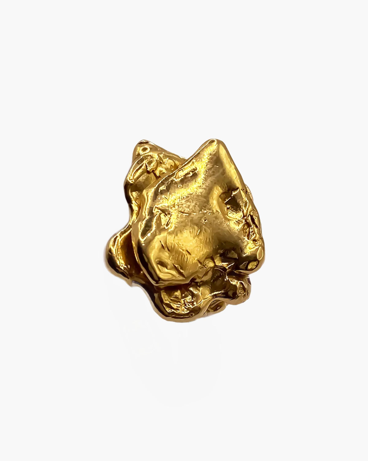 Gold vermeil Flower Ring from above