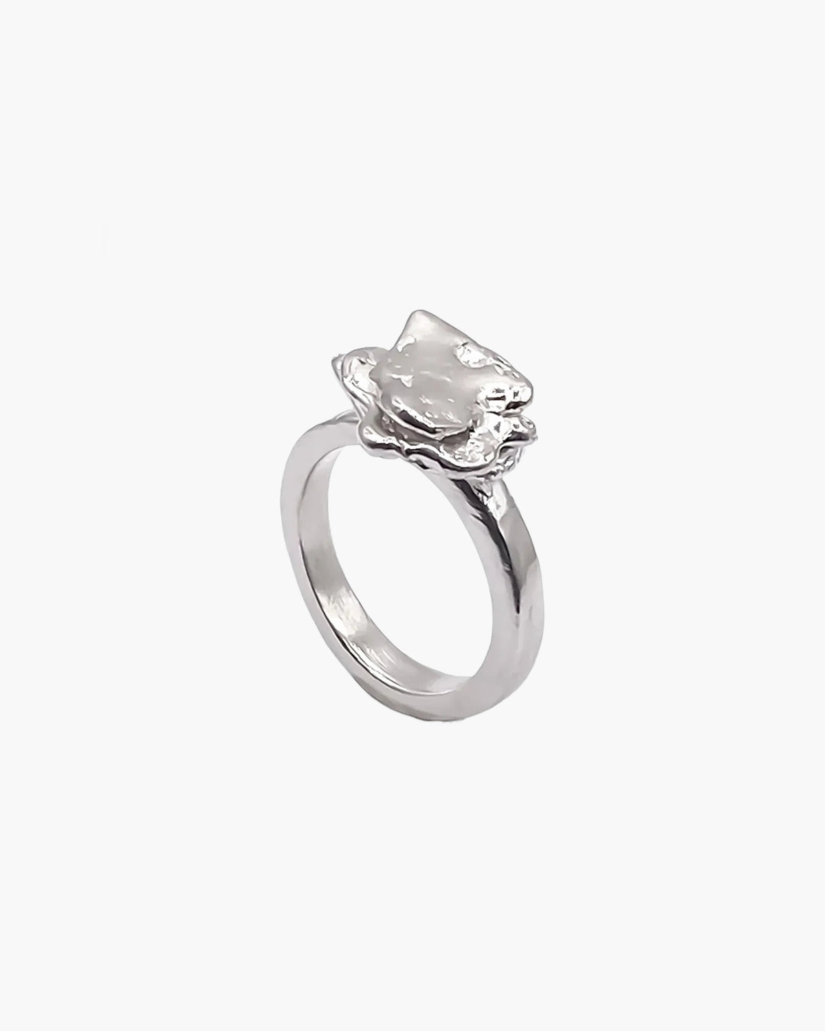 Flower Ring in sterling silver