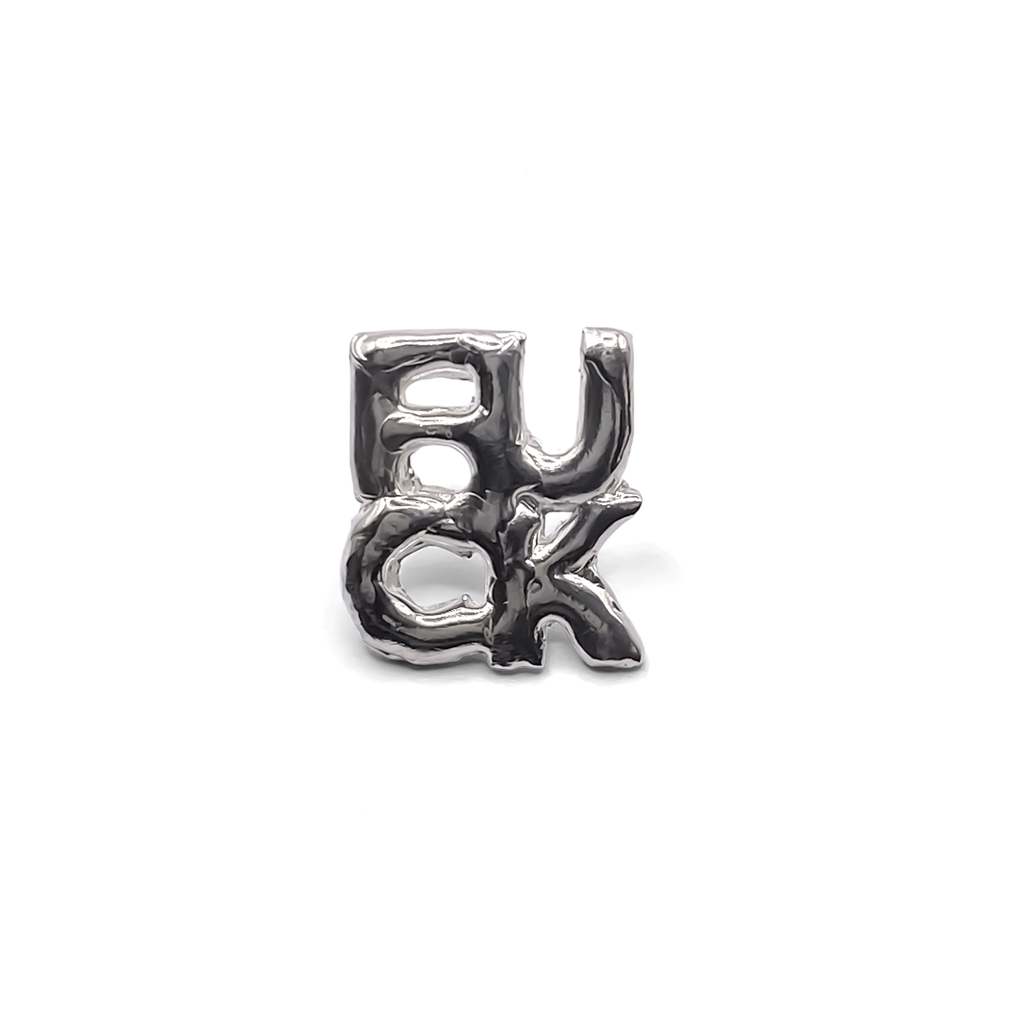 LOVE FUCK earrings cheeky mismatched pair gold or silver free shipping