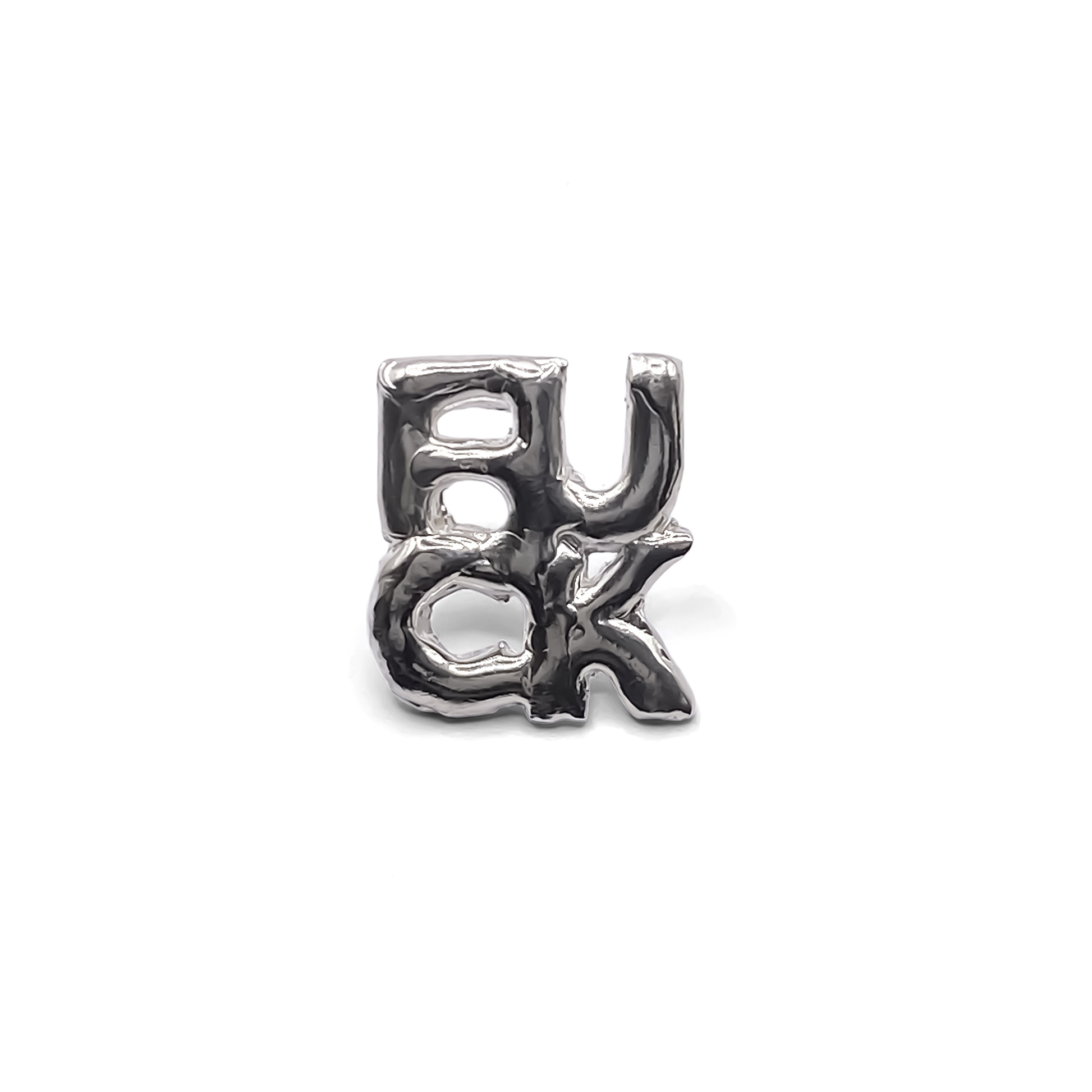 LOVE FUCK earrings cheeky mismatched pair gold or silver free shipping