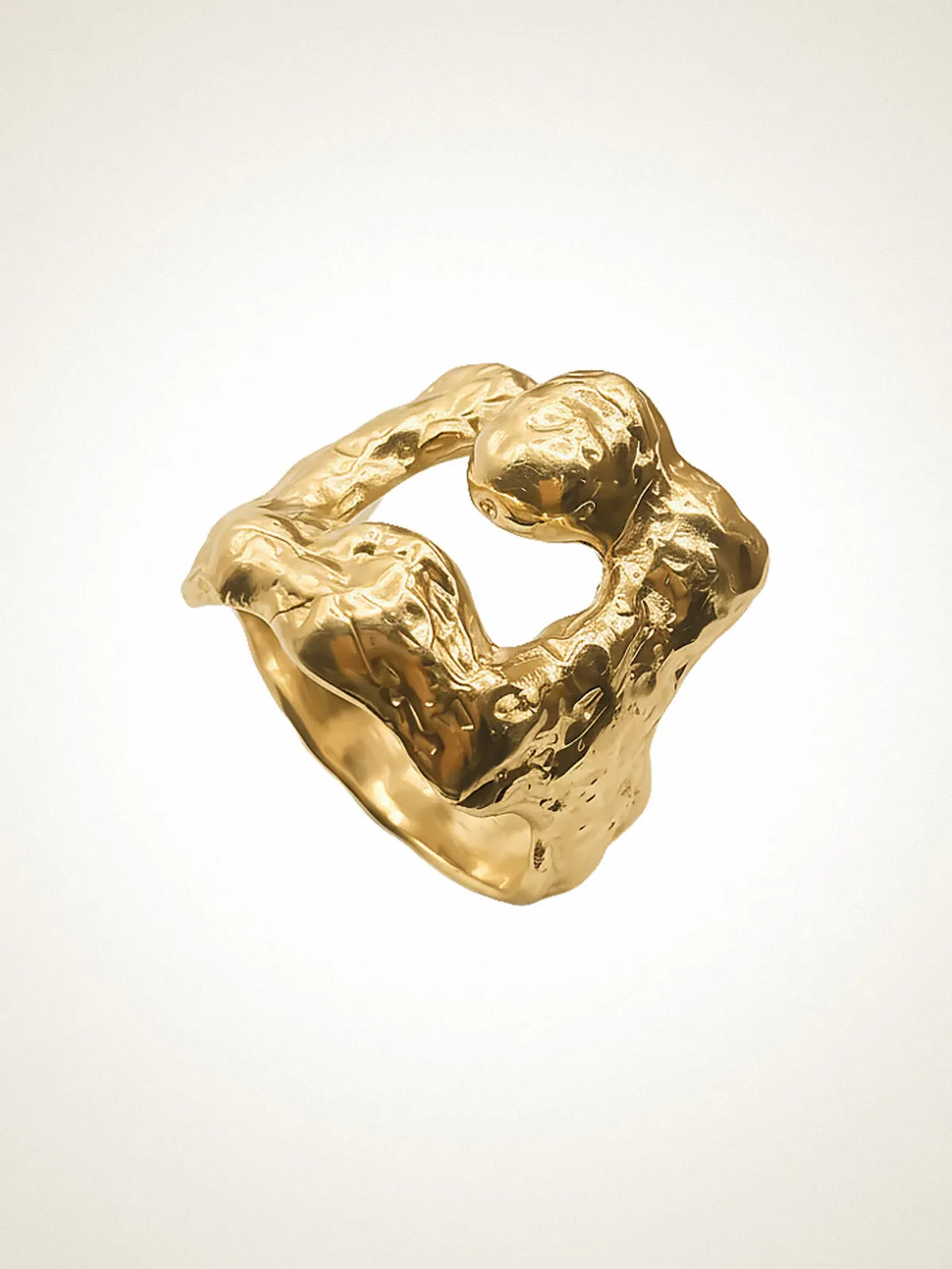 Handcrafted Mask Ring in Sterling silver, artisan jewelry, elegant design