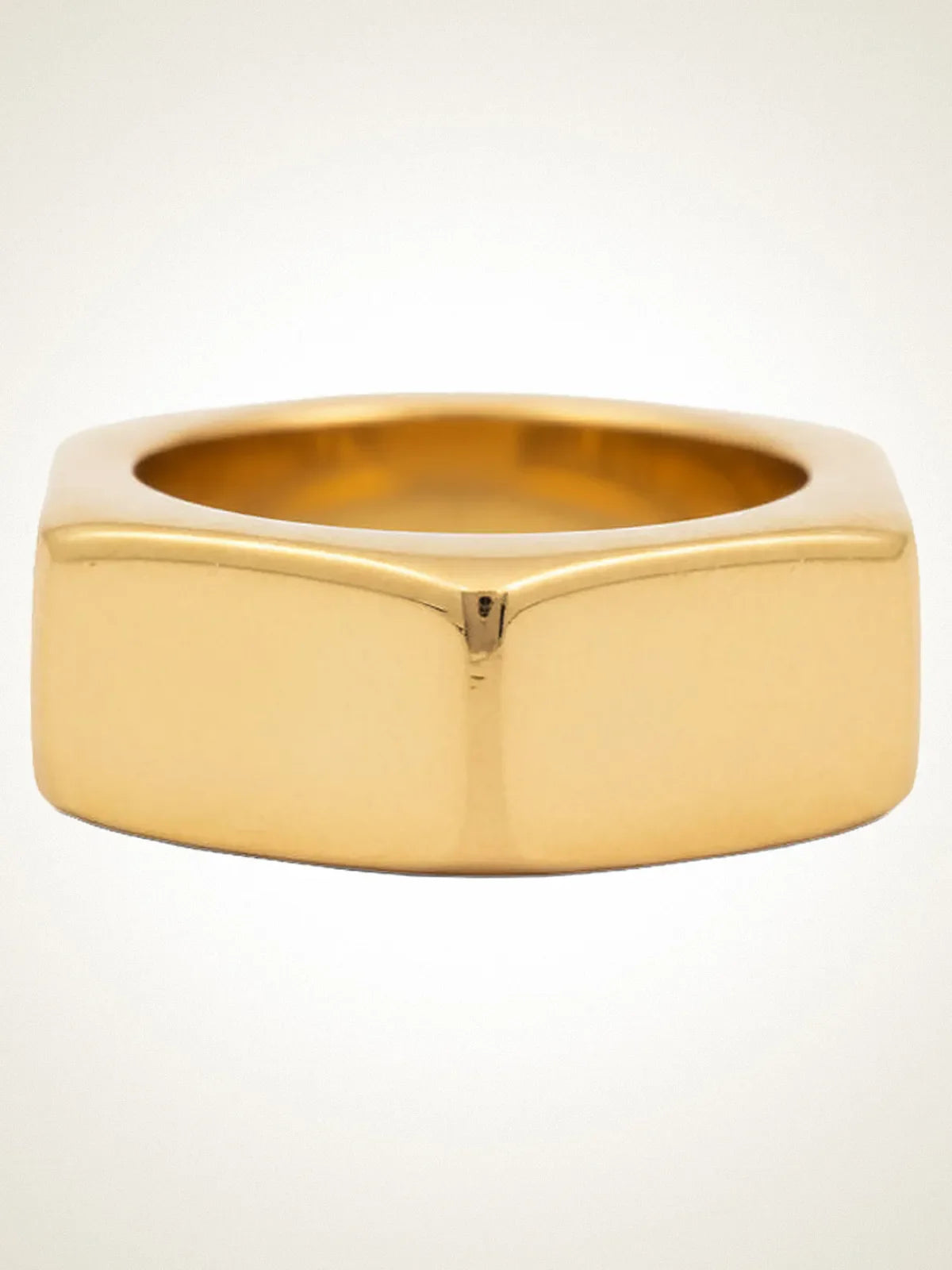 Wonky Nut Ring artisan designer ring in Silver Black & Green Gemstone, chic style, different perspective