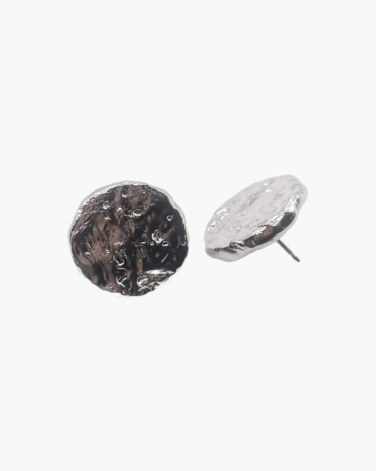 Grain Circle Stud Earrings unique handcrafted ring, premium metal, beautiful craftsmanship, product detail