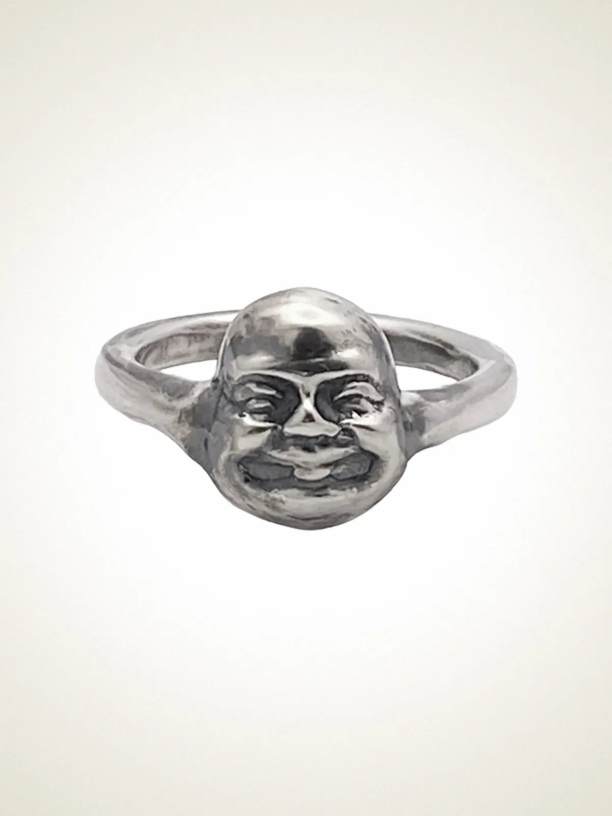 Buddha Finger Ring artisan crafted ring in 18ct Gold Vermeil, zen design, lifestyle shot