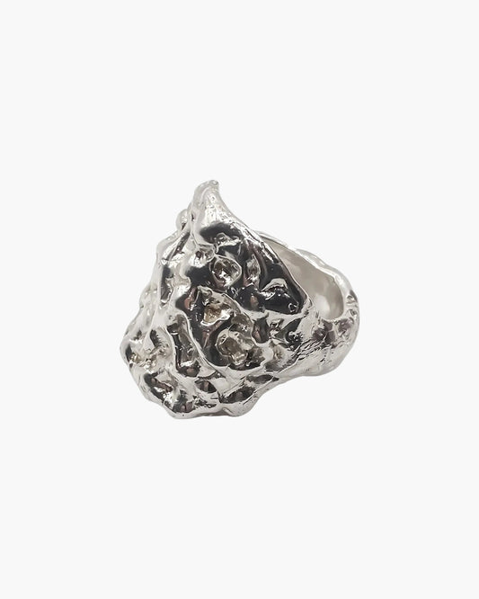 Sterling silver Heather Ring at an angle
