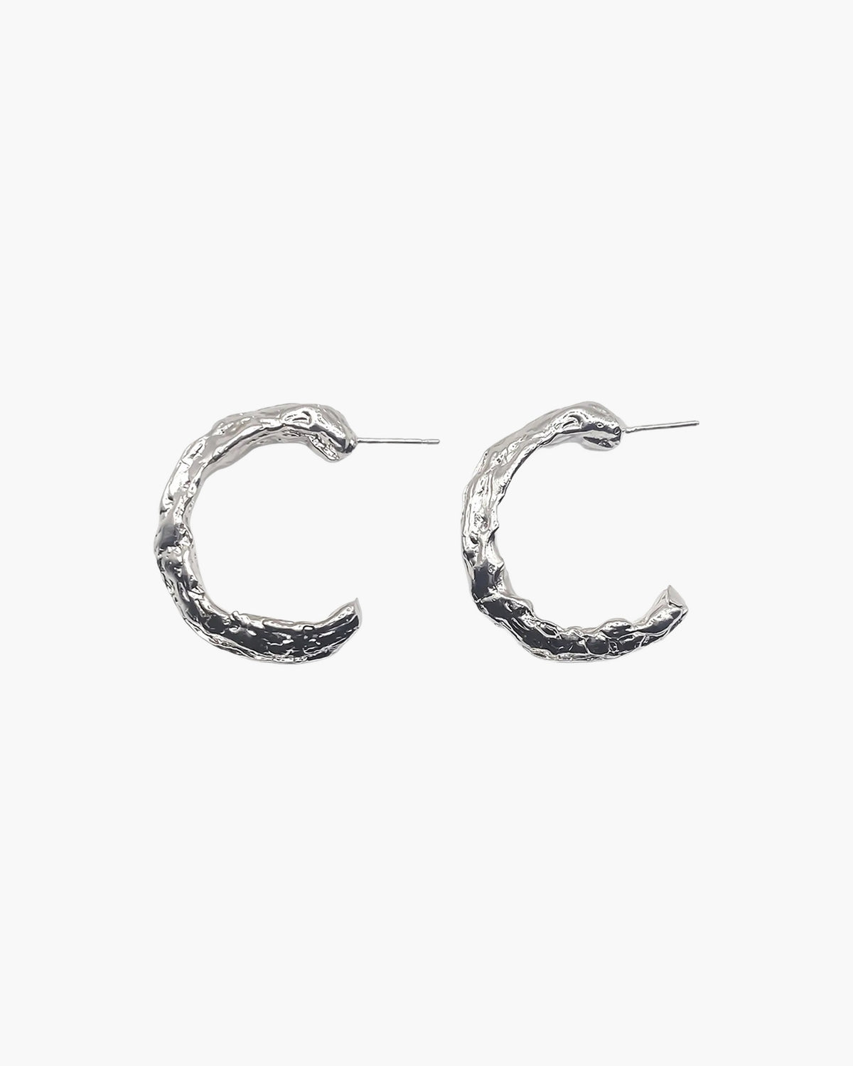 Hoop Earrings artisan crafted ring in premium metal, timeless style, lifestyle shot
