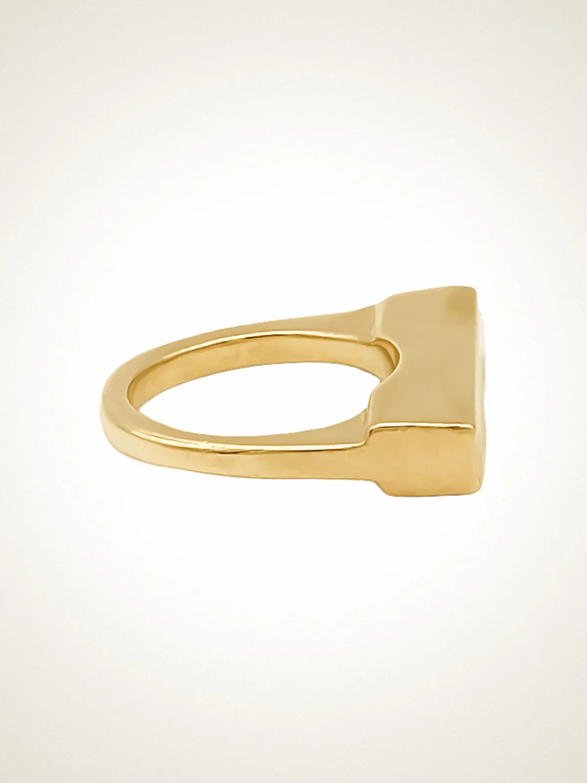 Handcrafted Flat Ring premium Sterling silver jewelry, graceful design, product shot