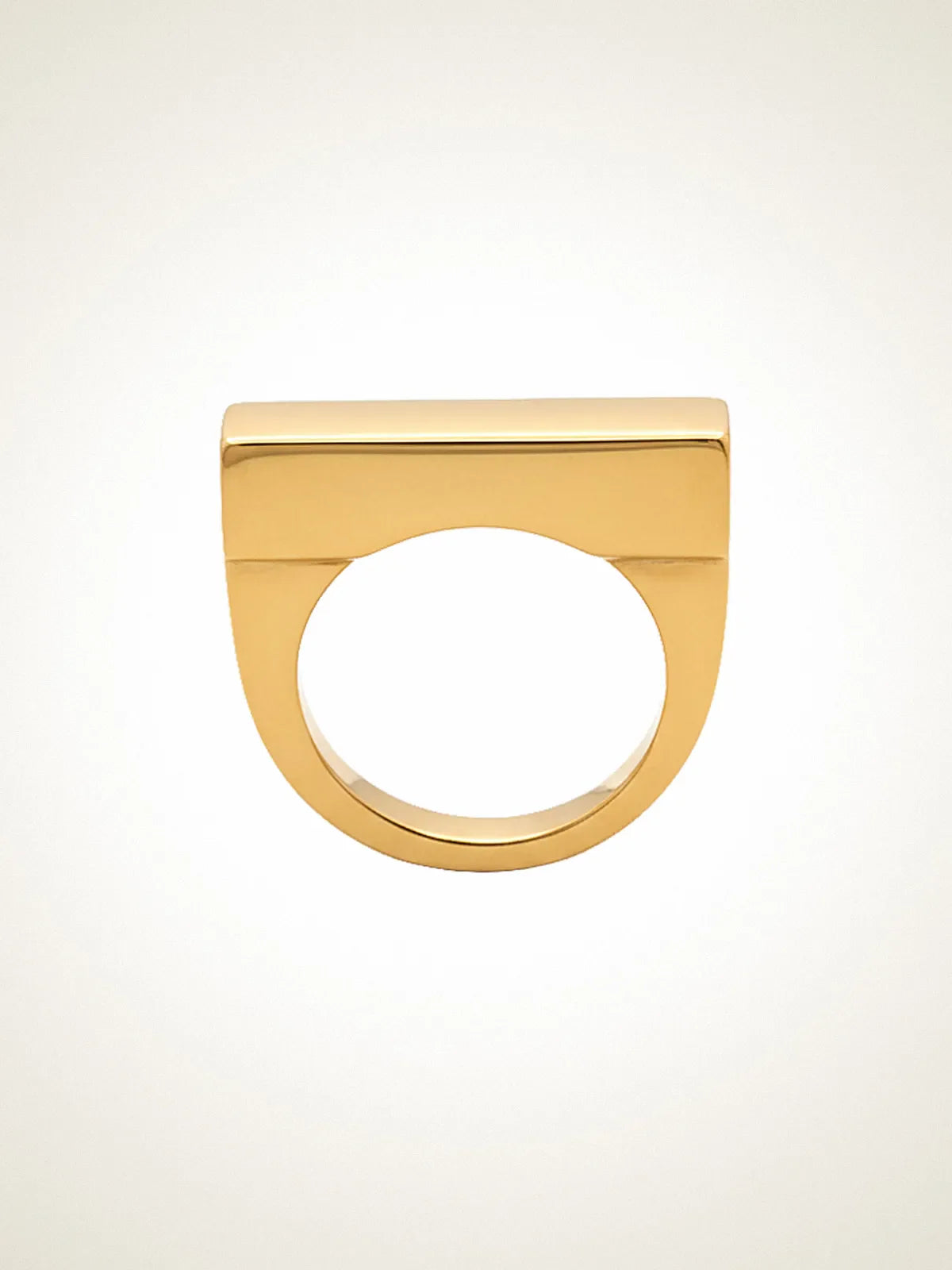 Designer Flat Ring in Sterling silver, handmade jewelry, exquisite detail, alternate angle