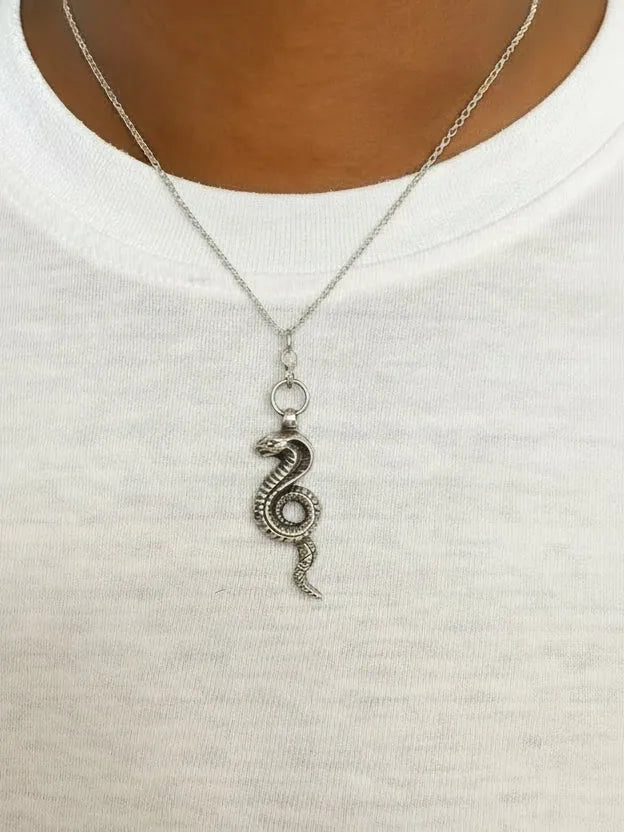 Uraeus Necklace designer necklace in premium metal, premium quality, side view