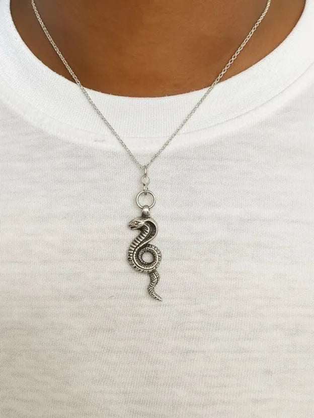Handmade Uraeus Necklace luxury jewelry, premium metal, luxurious look, front view