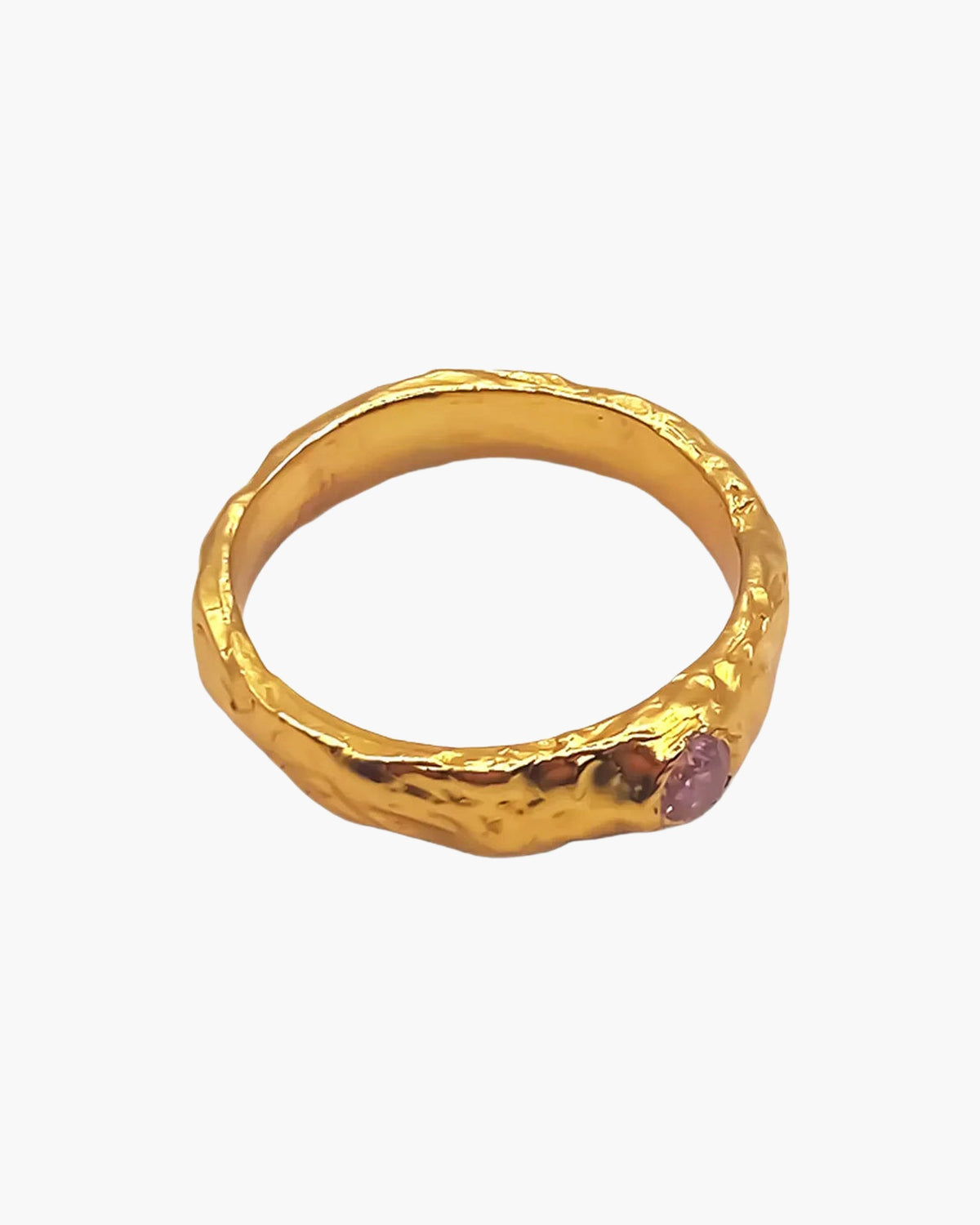 Gold vermeil Obi Ring from above