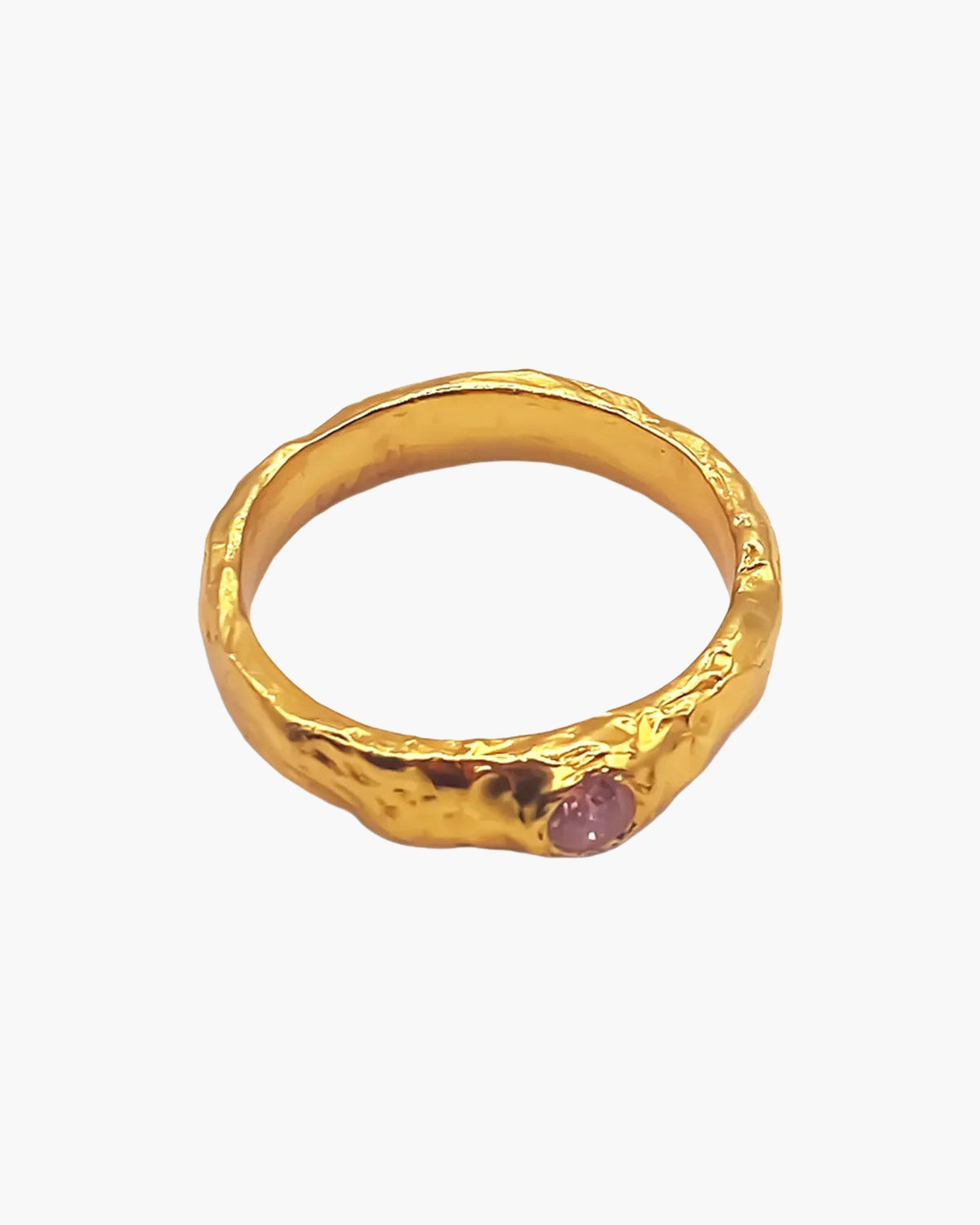 Gold vermeil Obi Ring, back view