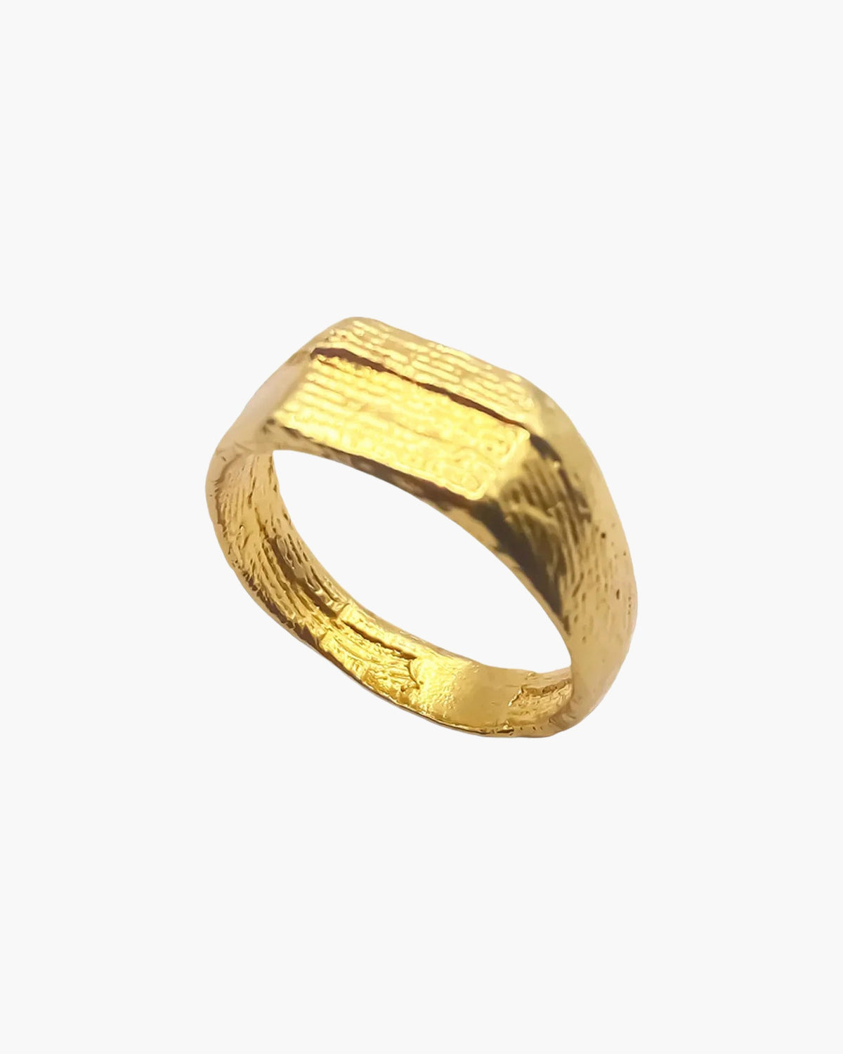 Handcrafted Oceanpressed Ring in Sterling silver, artisan jewelry, elegant design