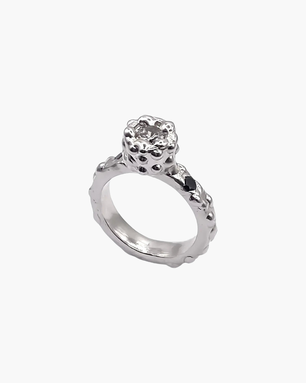Orbit Gem Ring in sterling silver