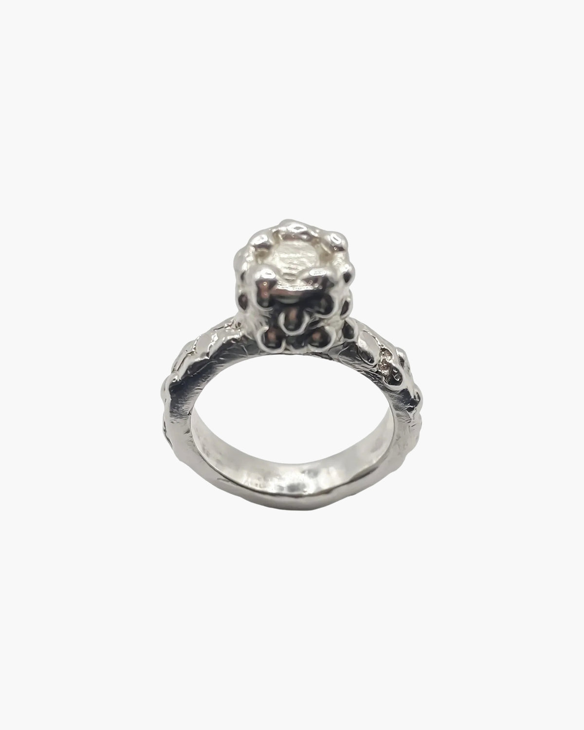 Handcrafted Orbit Ring in Sterling silver, artisan jewelry, elegant design