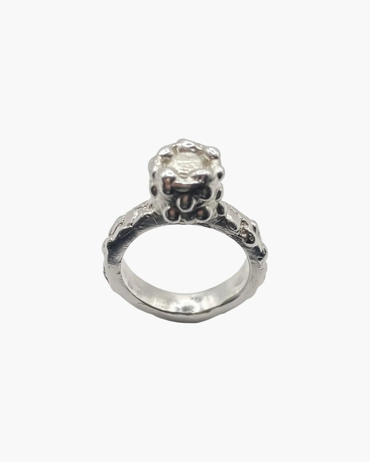 Handcrafted Orbit Ring in Sterling silver, artisan jewelry, elegant design
