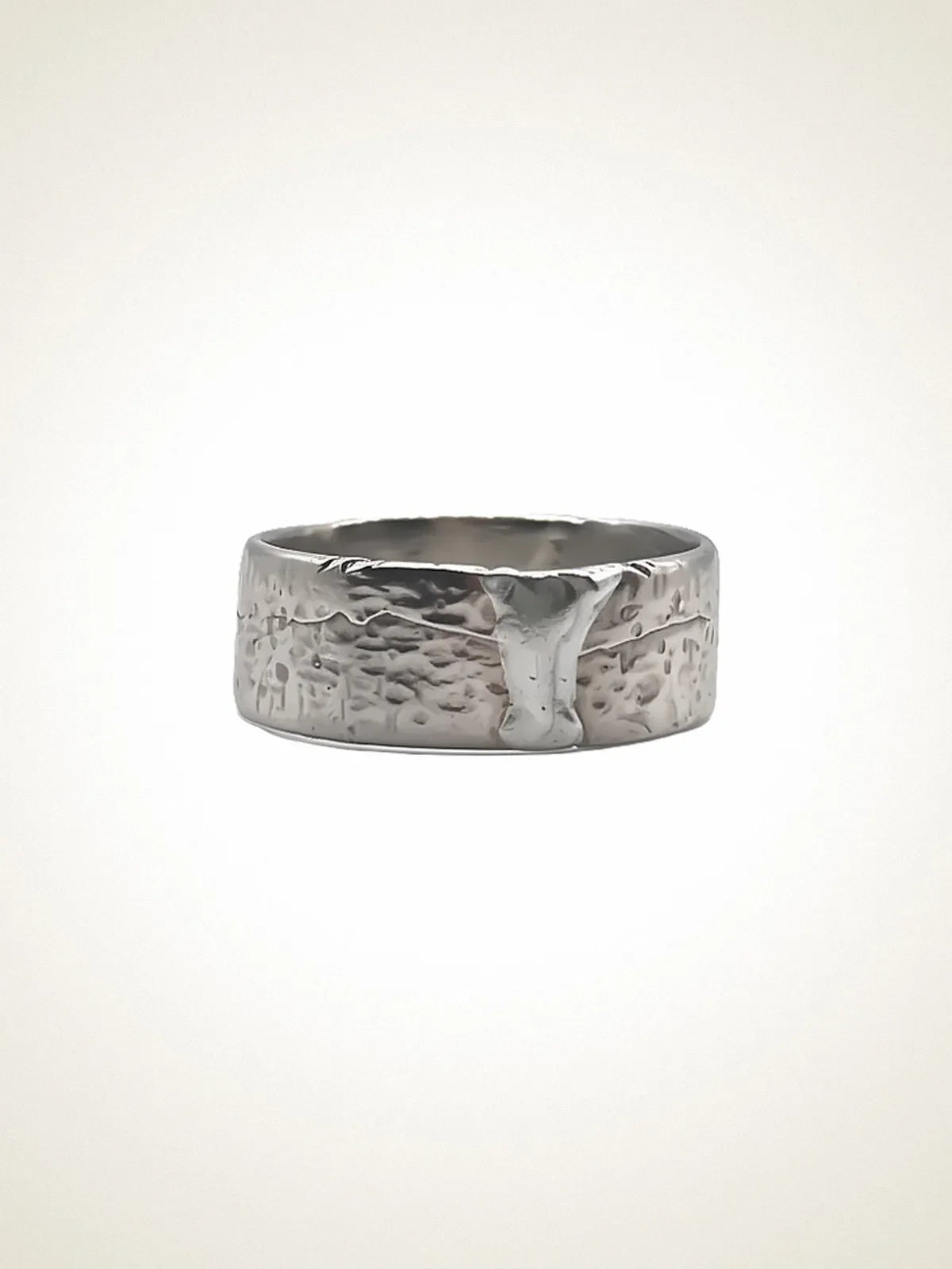 Artisan Strata Ring in premium premium metal, refined finish, angle view