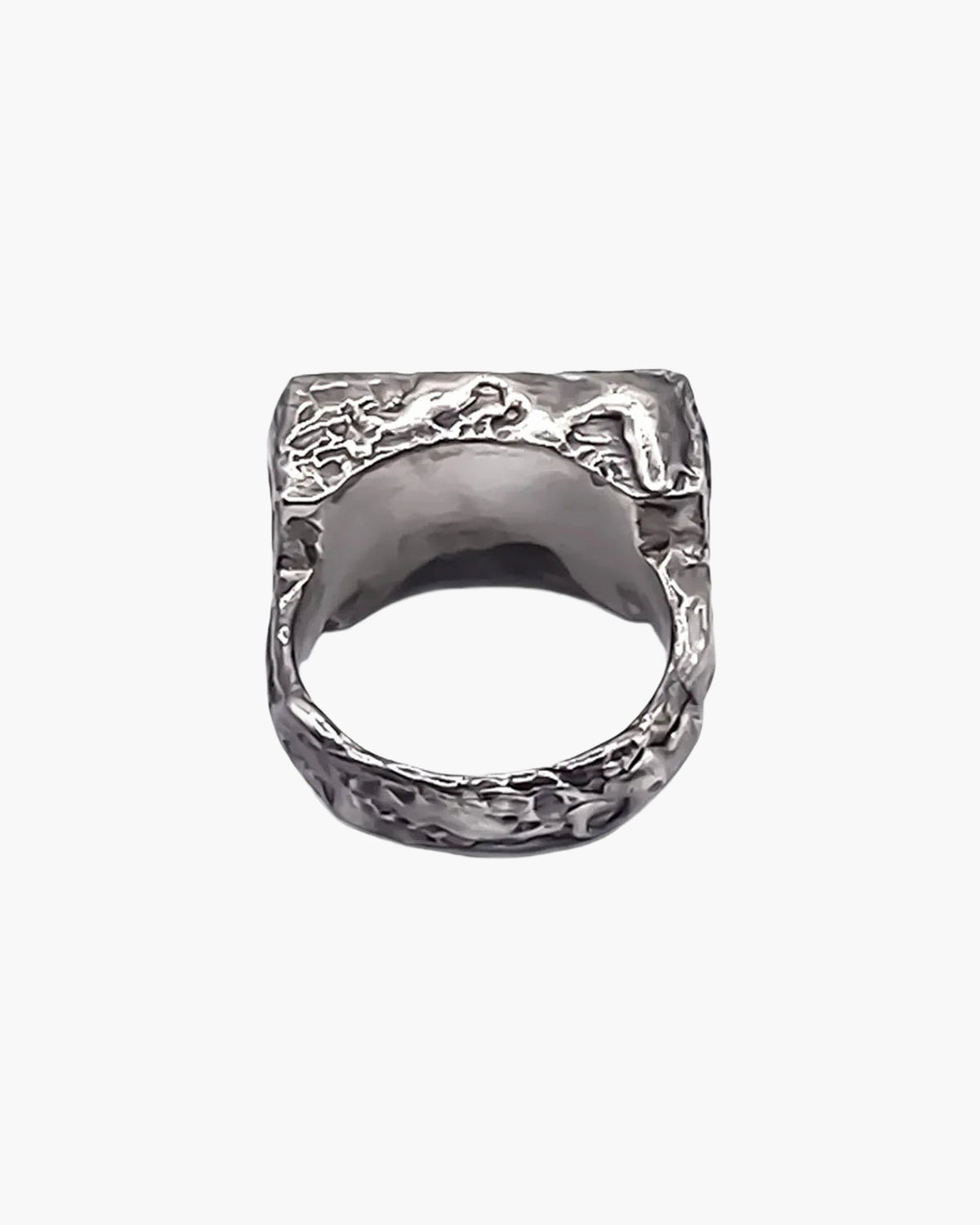 Inside view of the Rippled Signet Ring's band