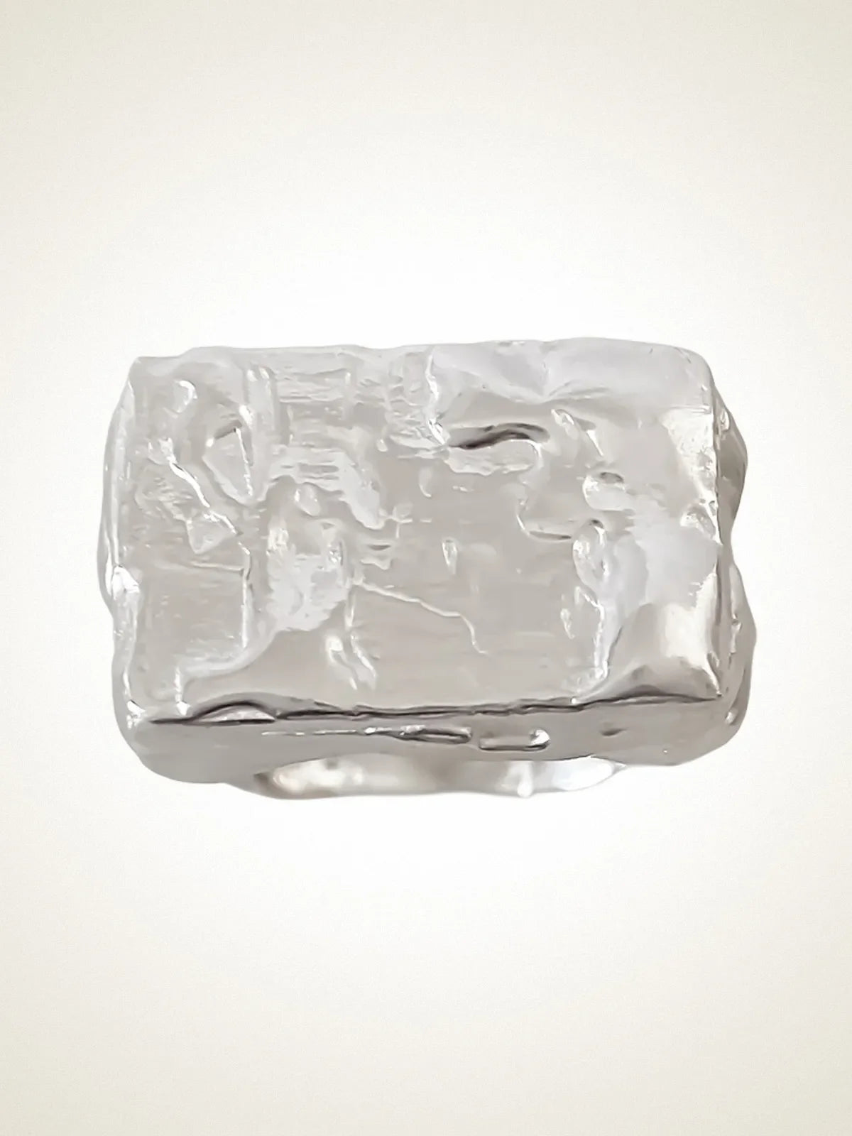 Handcrafted Rosa Signet Ring premium premium metal jewelry, polished face, product shot