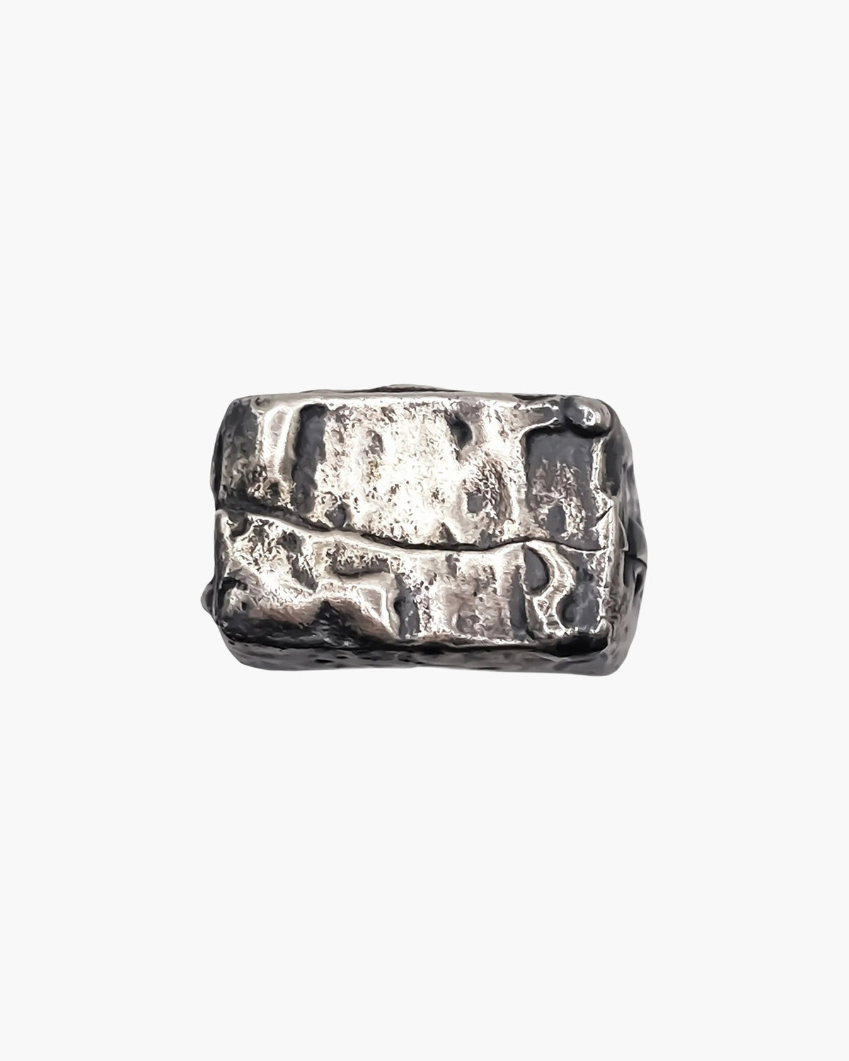 Artisan Rosa Signet Ring in premium Sterling silver, minimal design, angle view