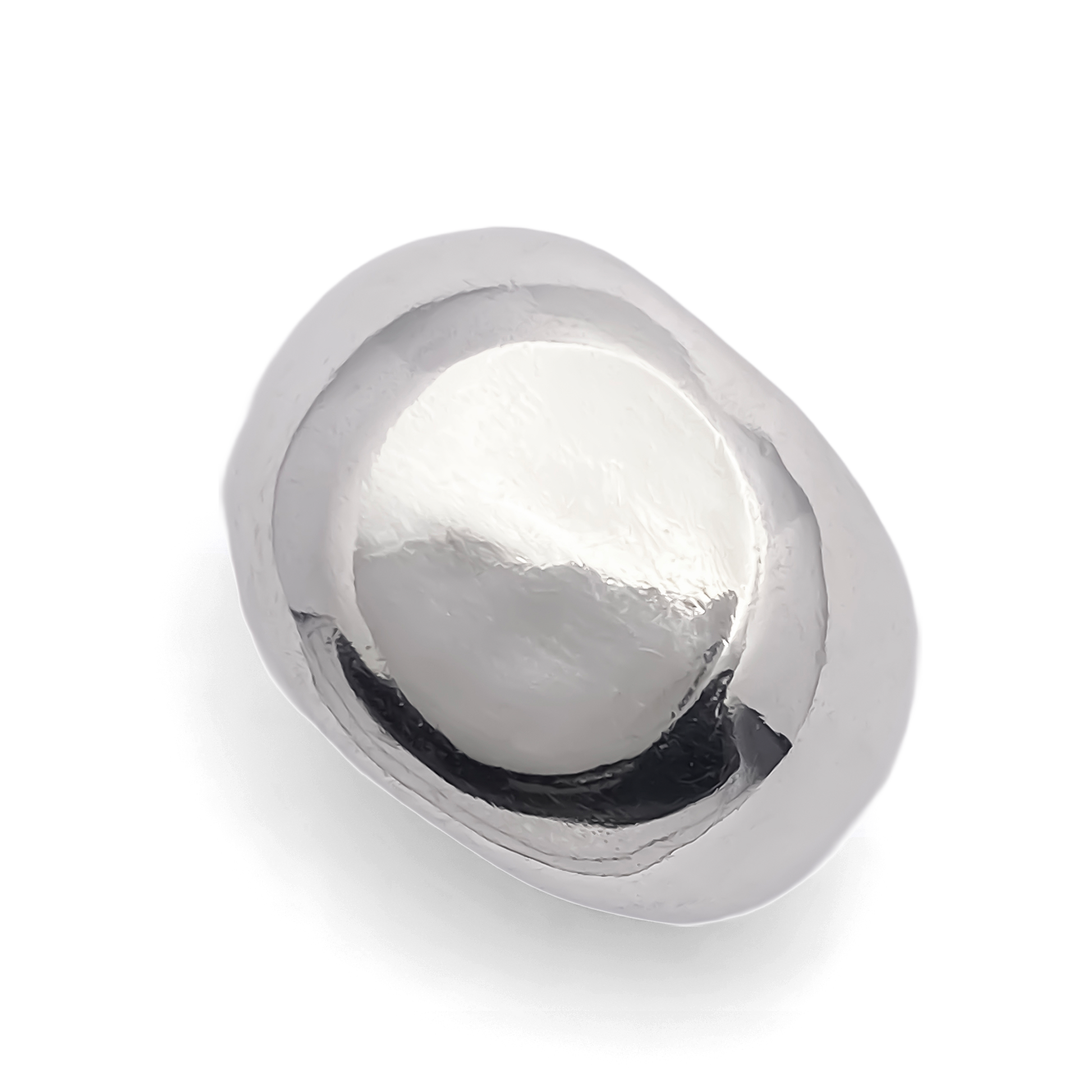 Round Signet Ring gold or silver free shipping sleek classic from Moca Jewellery