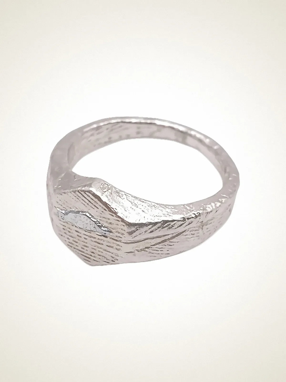 Cuttle Signature Ring artisan crafted ring in premium metal, timeless style, lifestyle shot