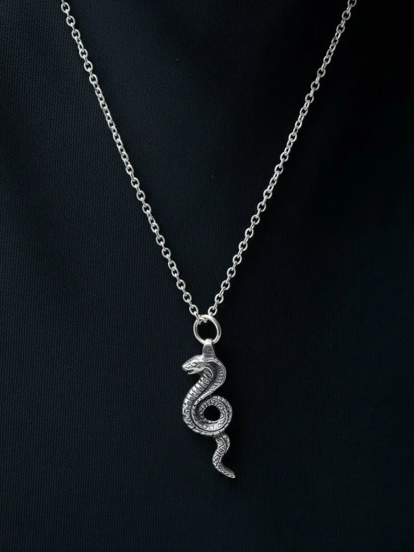 Uraeus Necklace handmade luxury necklace, premium metal finish, sophisticated style, close-up