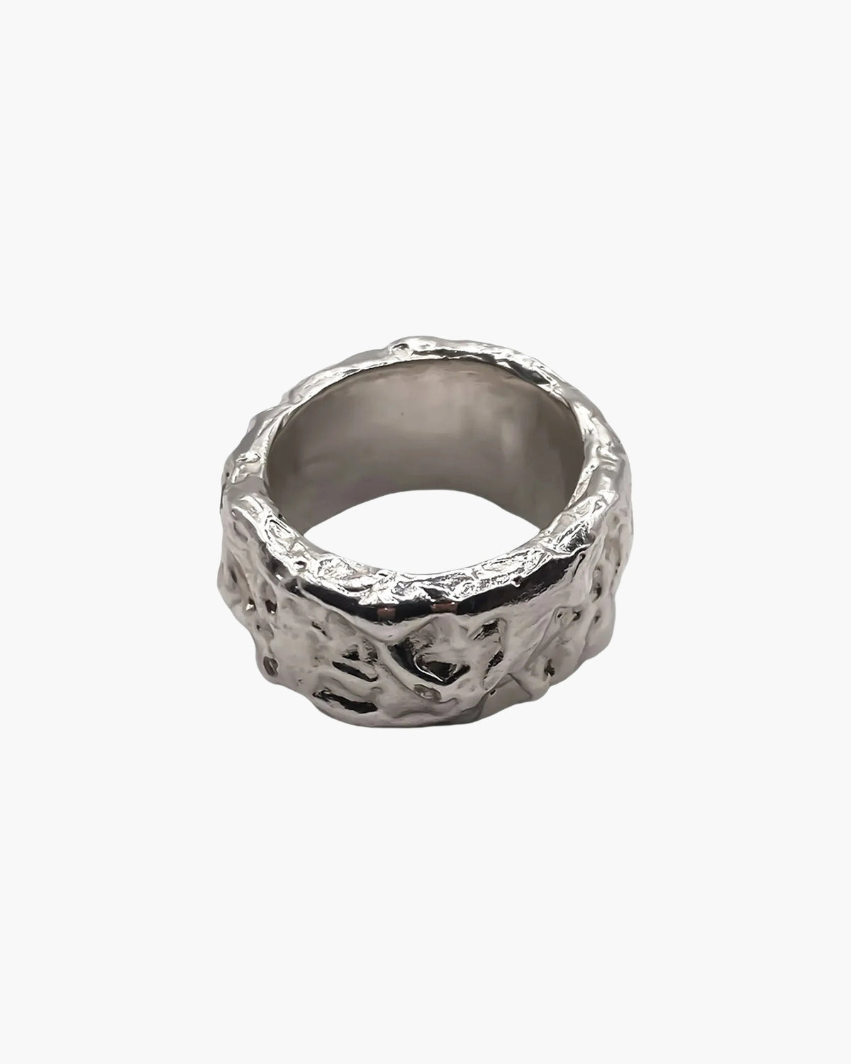 Stone Set Band Ring in sterling silver
