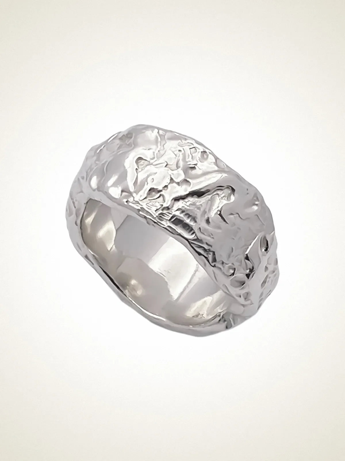 Tessy's Ring luxury artisan ring in premium metal, stunning finish, styled view