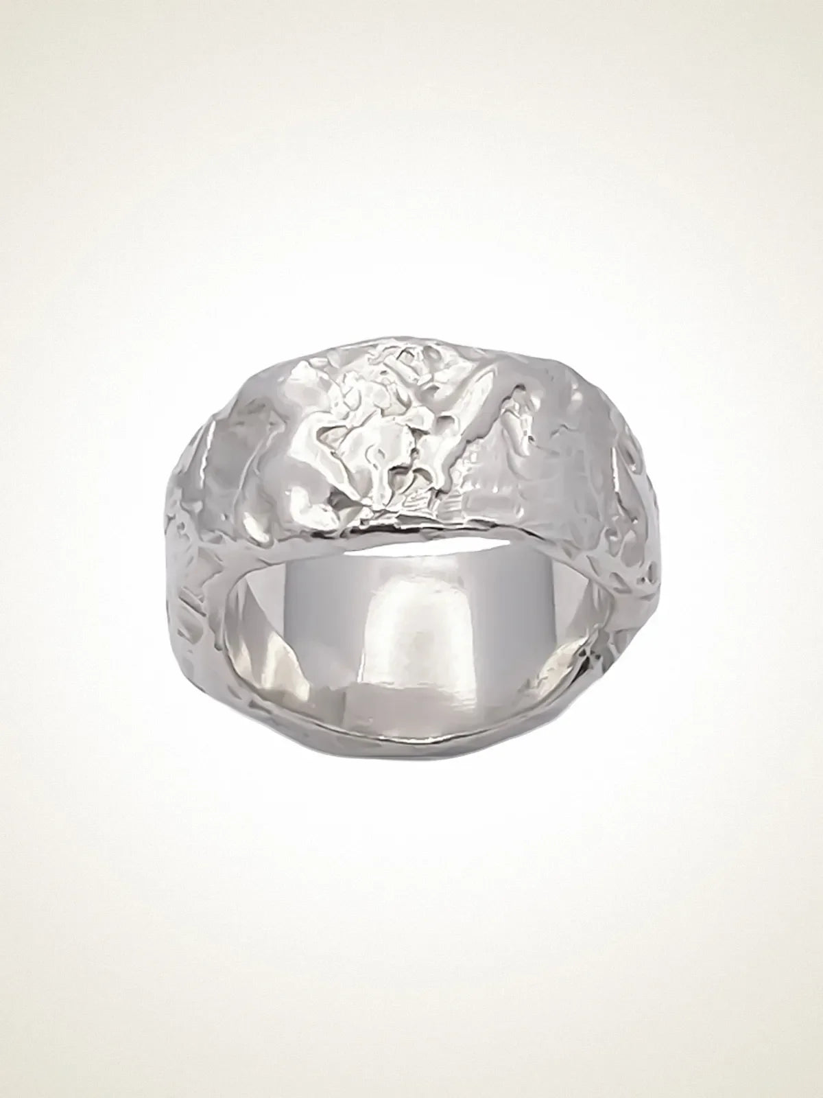 Designer Tessy's Ring in Sterling silver, handmade jewelry, exquisite detail, alternate angle