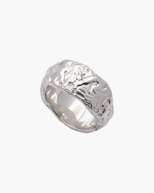 Sterling silver Tessy's Ring, side view