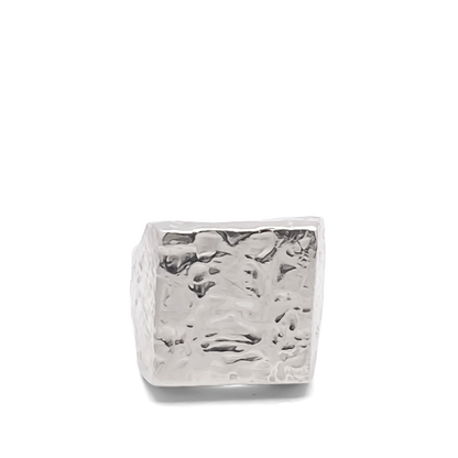 Textured signer ring gold or silver free shipping with a unique hammered design from Moca Jewellery