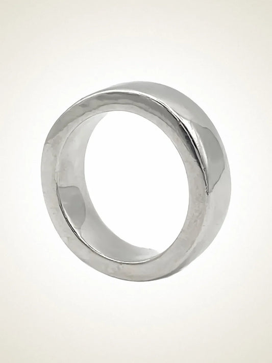 Handcrafted Thickems Band Ring in Sterling silver, artisan jewelry, elegant design