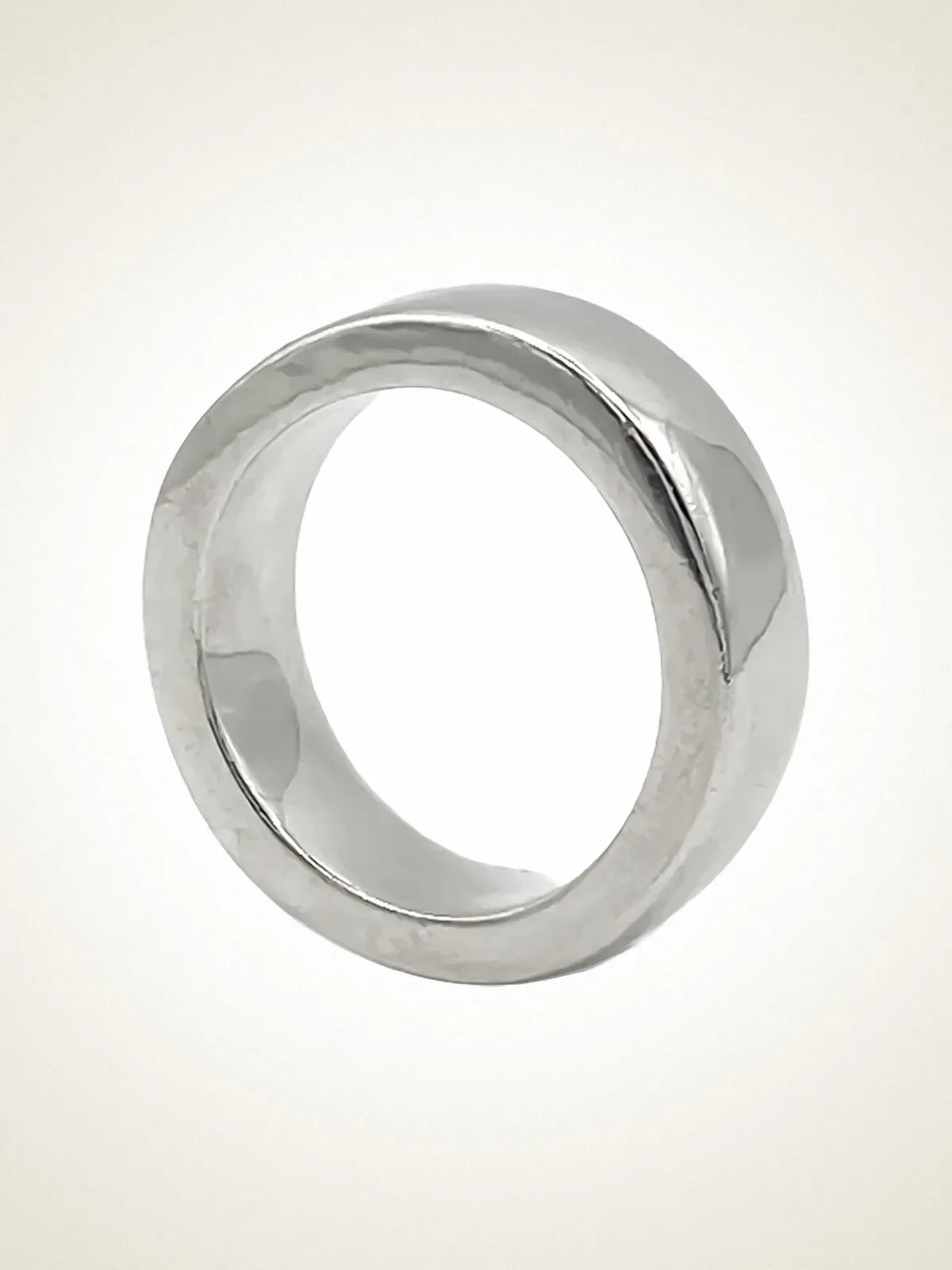 Thickems Band Ring artisan crafted ring in 18ct Gold Vermeil, timeless style, lifestyle shot