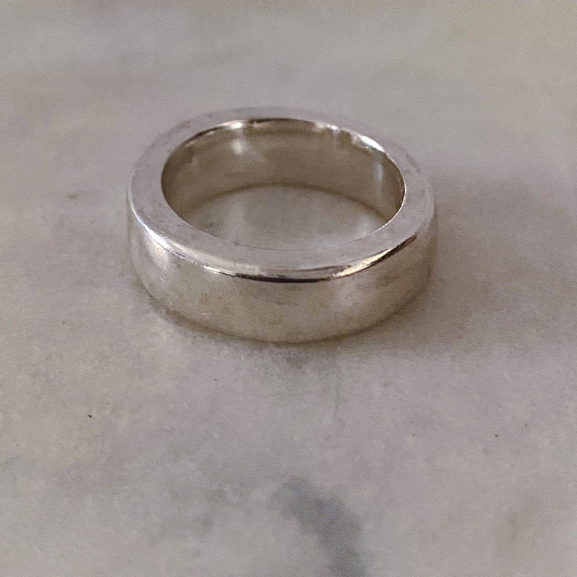 Thickems Band Ring in silver with rounded design - statement bold gold or silver free shipping