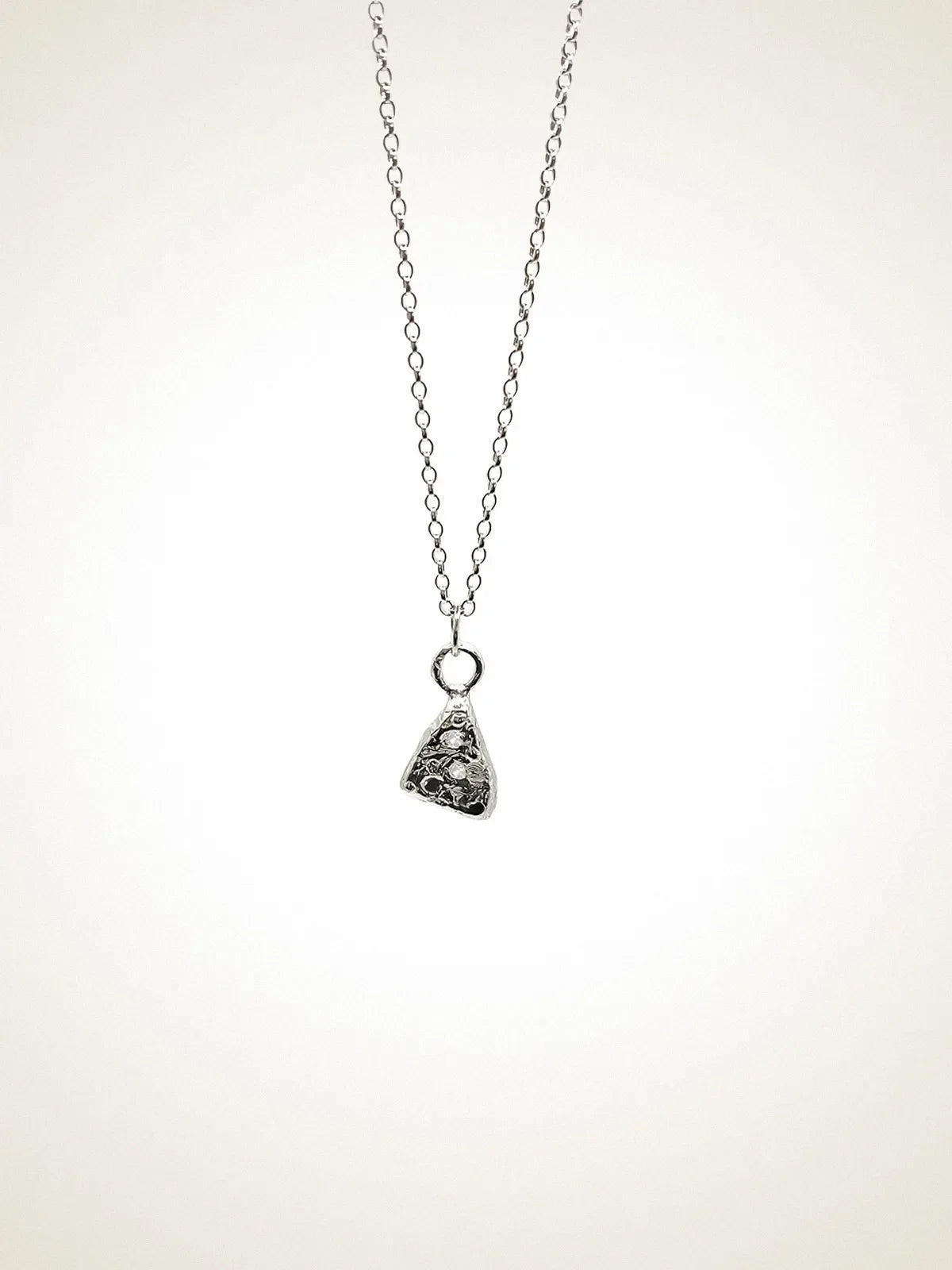 Triad Spark Gem Necklace unique handcrafted necklace, 18ct Gold Vermeil, beautiful craftsmanship, product detail